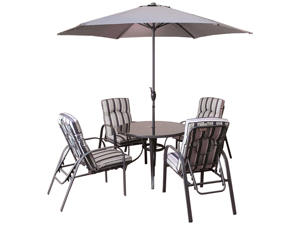 11 piece avondale padded patio furniture set